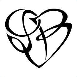 L+B heart tattoo: Union