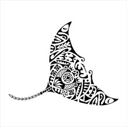 Hahalua tattoo: Manta ray