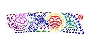 Family Polynesian armband tattoo