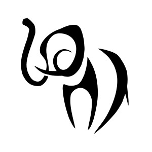 Simple elephant tattoo