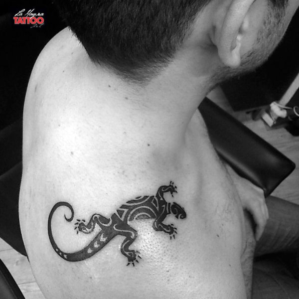 Gabor - lizard tattoo photo