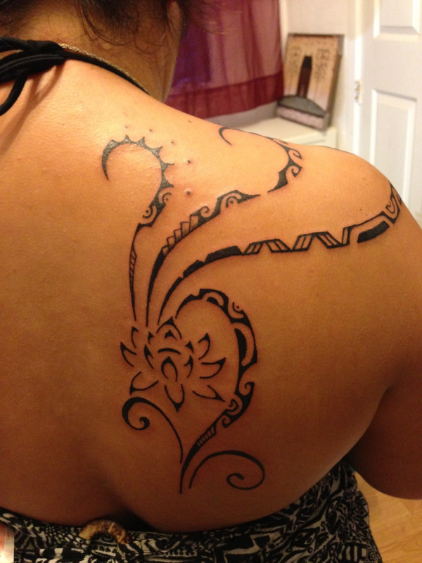 Guest - Lotus Polynesian tattoo
