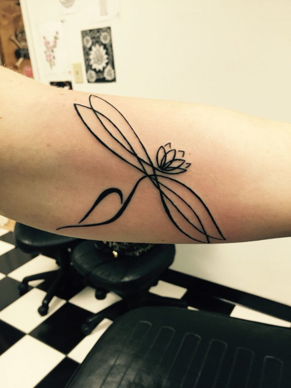 Katelynn - dragonfly tattoo